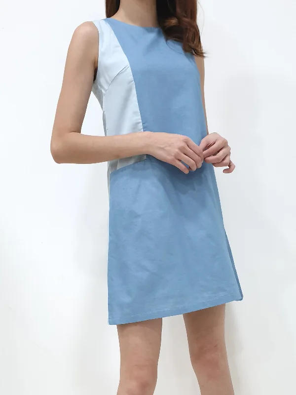 Dennis Colourblock Shift Dress (Non-returnable)