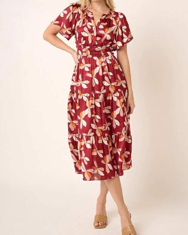 Harmony Dress in Wine | Wine
