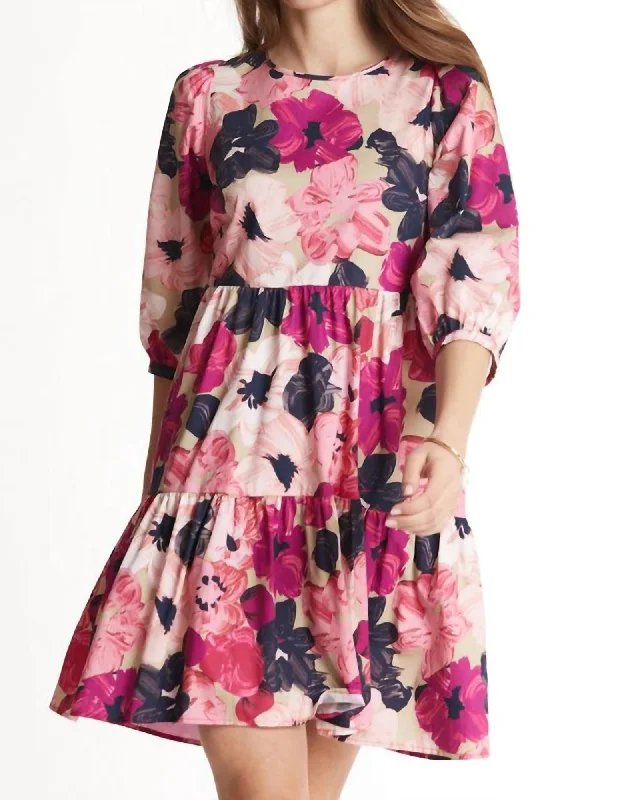 Phoebe Cotton Skimmer Dress in Multi | Multi