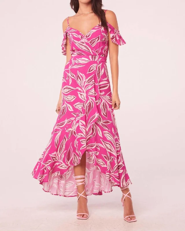 Mahalo Dress in Fuchsia/Cream | Fuchsia/Cream