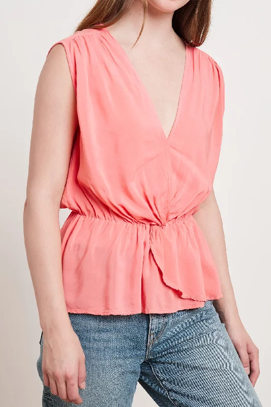 ADALI WRAP BLOUSE Wrap Front Blouse