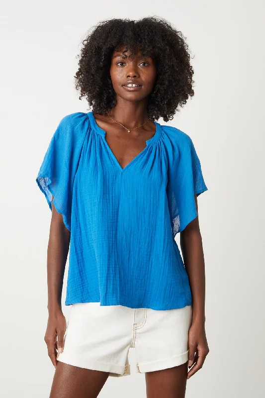 BELLE COTTON GAUZE BLOUSE Romantic Lace Blouse