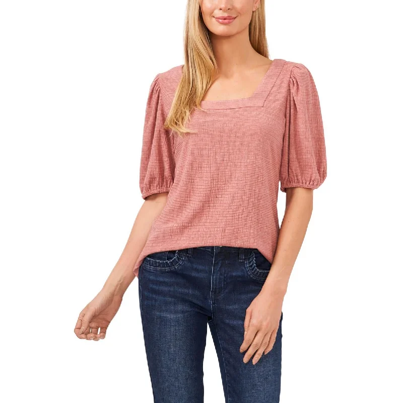 CeCe Womens      Blouse Sheer Sleeve Blouse