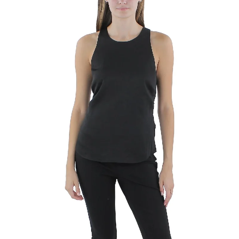 Favorite Daughter Womens Front Tie Sleeveless Blouse Backless Summer Blouse