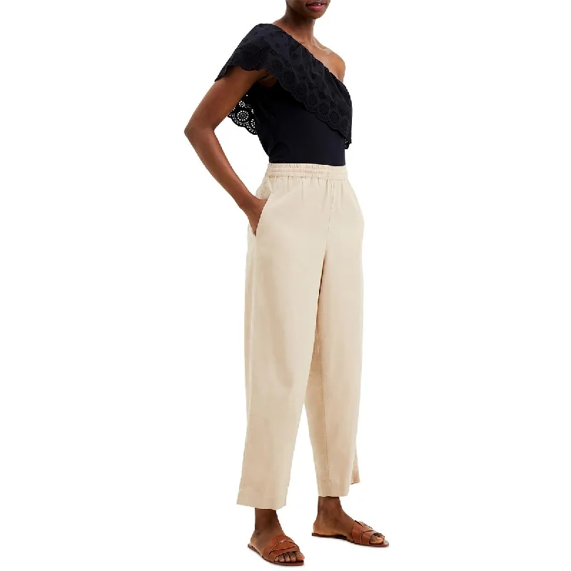 French Connection Womens One Shoulder Asymmetrical Blouse Business Casual Blouse