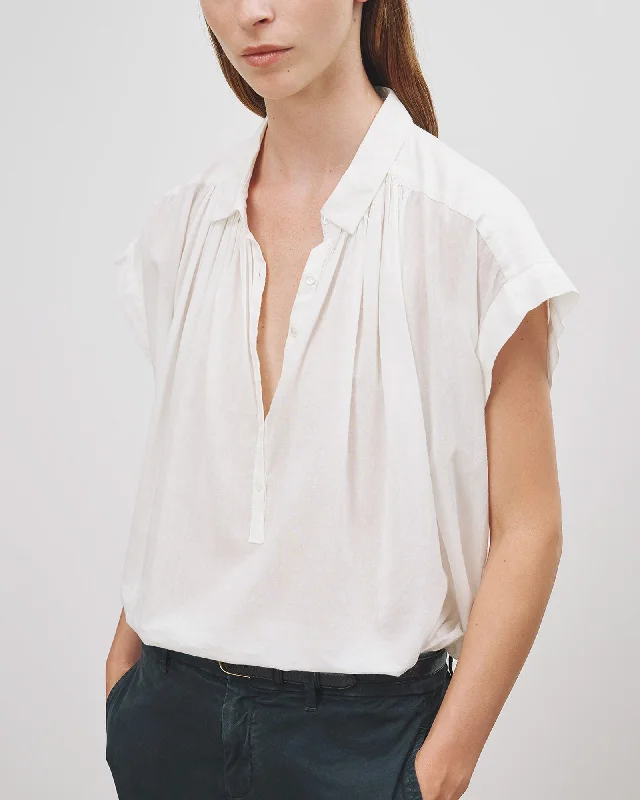 Normandy Blouse Casual Button Blouse
