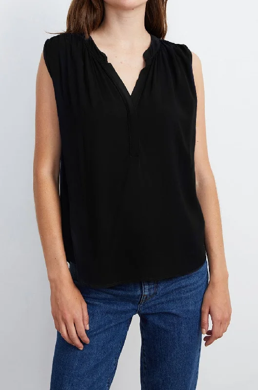 RAVIN SLEEVELESS BLOUSE Smart Business Blouse