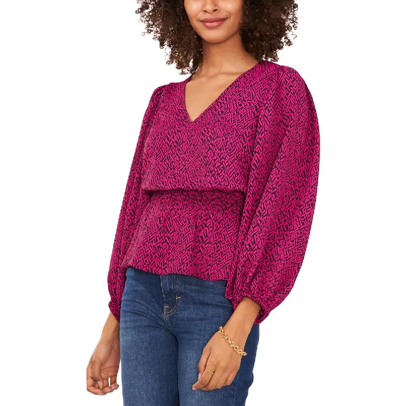 Sam and Jess Womens Peplum Top Blouse Relaxed Fit Blouse