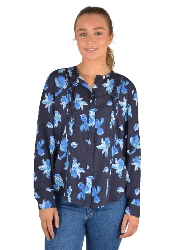 Thomas Cook Patience LS Blouse Off-Shoulder Wrap Blouse