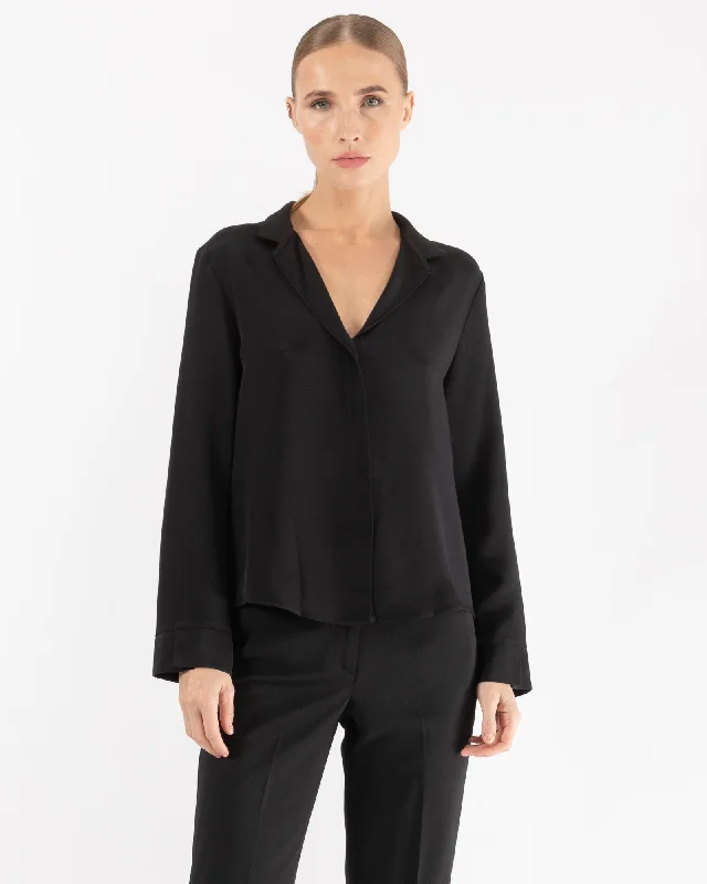Cuff Blouse Soft Knit Blouse