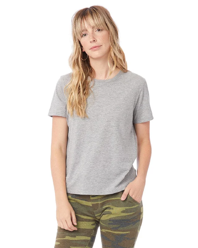Alternative Ladies Her Go-To T-Shirt | Heather Grey Nylon Fabric Polyester Fabric Spandex Fabric