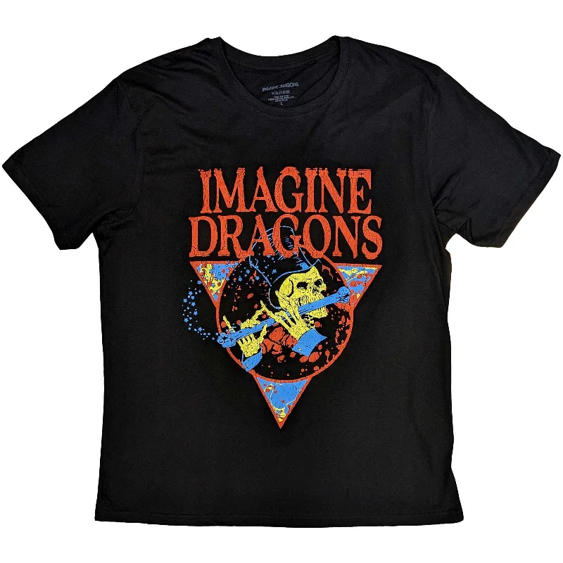 Imagine Dragons | Official Band T-Shirt| Skeleton Flute Embroidered Appliqued Beaded Imagine Dragons | Official Band T-Shirt| Skeleton Flute Embroidered Appliqued Beaded