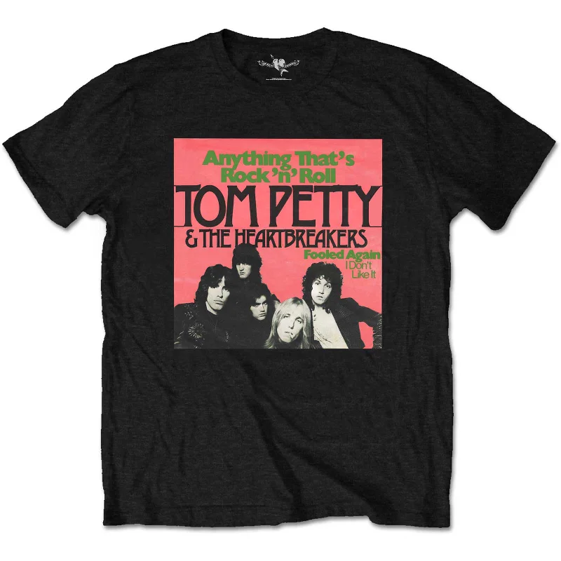 Tom Petty & The Heartbreakers | Official Band T-Shirt | Anything Basic T-Shirt Crew Neck Short Sleeve
