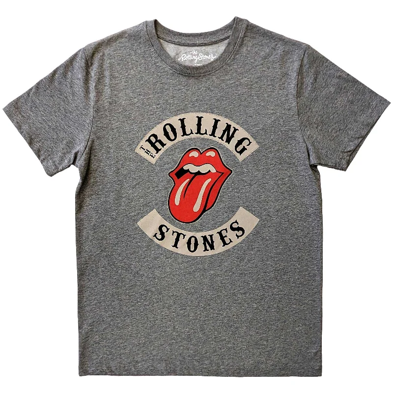 The Rolling Stones | Official Band T-Shirt | Biker Tongue Cashmere Blend Cotton Blend Poly Blend