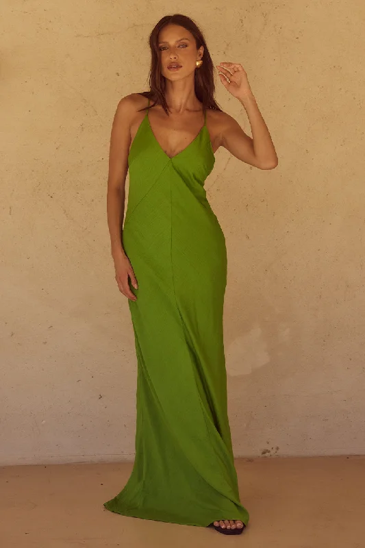 AIDANA MAXI DRESS - APPLE Elegant Lace Maxi Dress