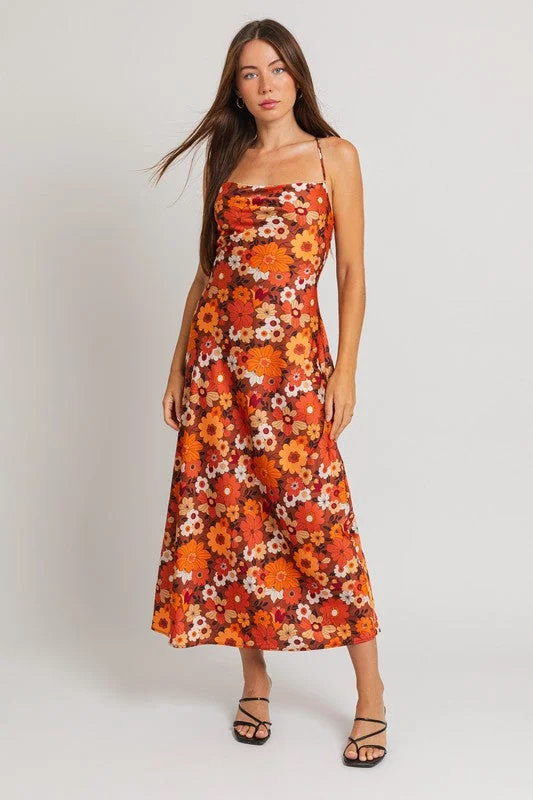 Autumn Blooms Maxi Dress Chic Summer Floral Maxi Dress