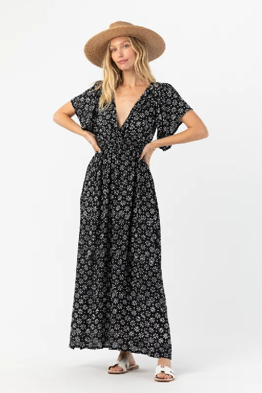 Bowie Maxi Dress Comfortable Ruffle Hem Maxi Dress