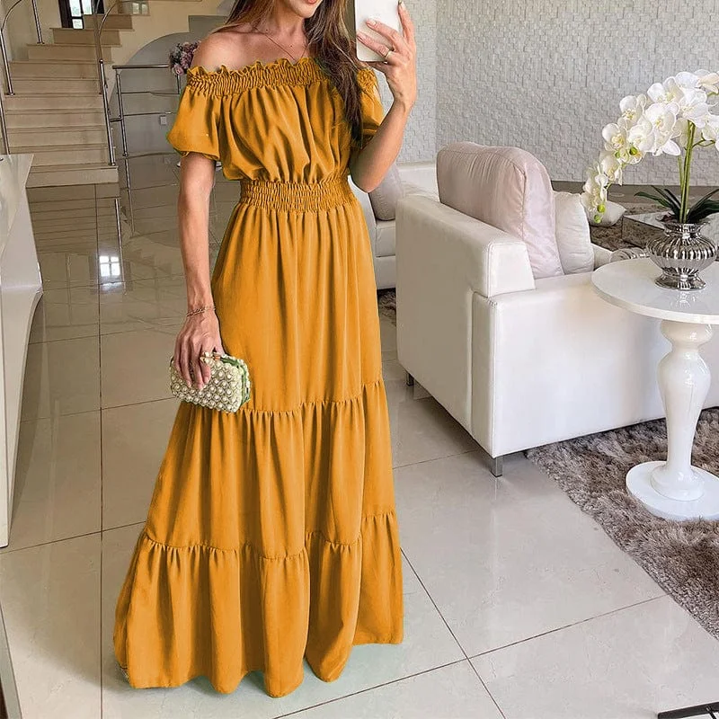 Bryleigh Boho Maxi Dress Comfortable T-Shirt Maxi Dress