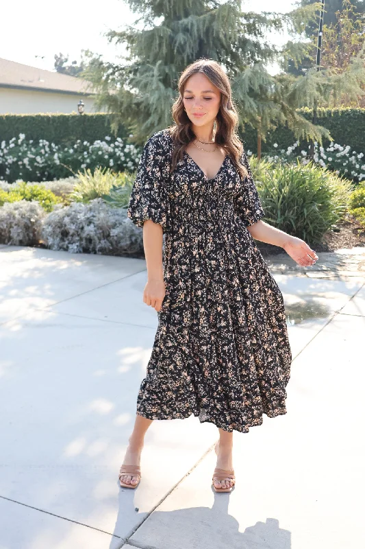 Charmed Moments Maxi Dress Trendy Fit-and-Flare Maxi Dress