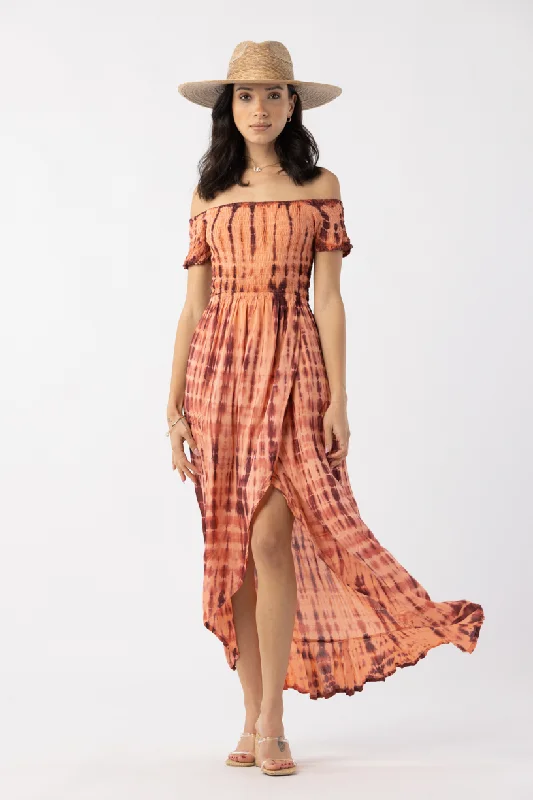 Cheyenne Maxi Dress Trendy Off-Shoulder Ruffle Maxi Dress