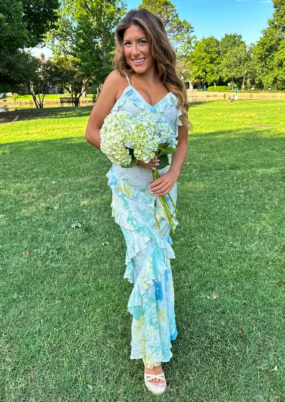 Colorful Delight Maxi Dress Cozy Ribbed Maxi Dress