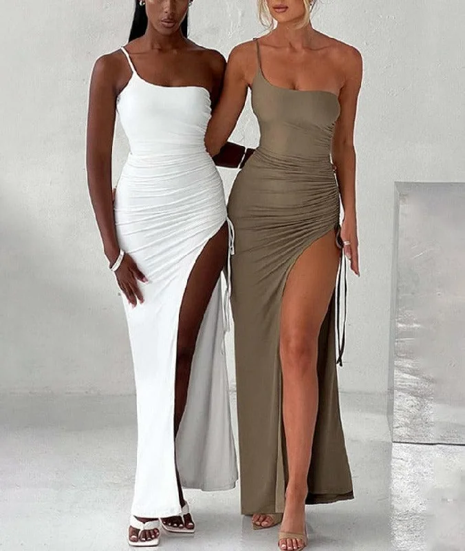Palma One Shoulder Maxi Dress Chic Summer Maxi Dress