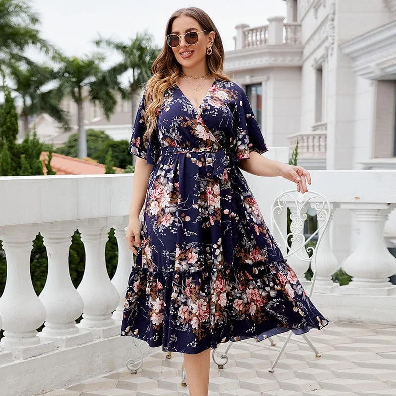 Plus Size Ruby Maxi Dress Chic Button-Up Maxi Dress