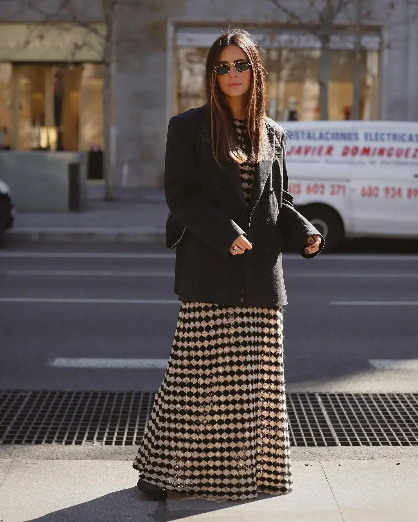 V Neck Plunge Maxi Dress Chic Summer Floral Maxi Dress