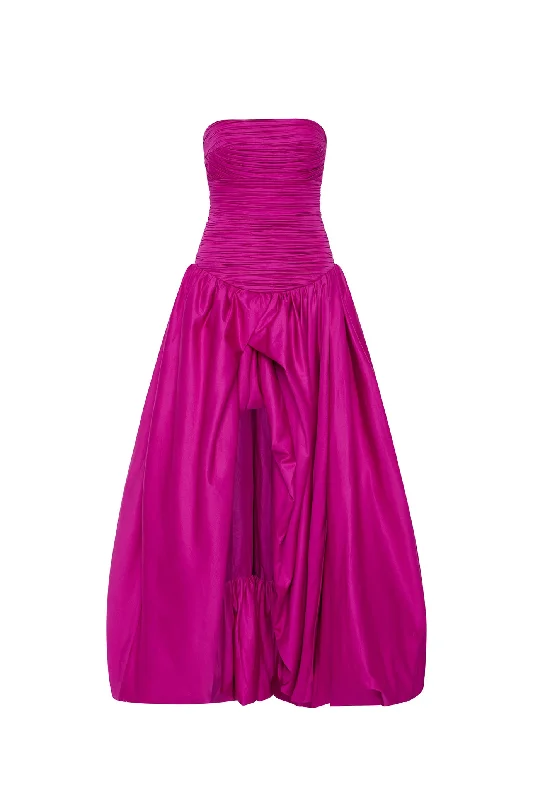 Violette Bubble Hem Maxi Dress Pink by Aje Elegant Maxi Dress with Ruffles