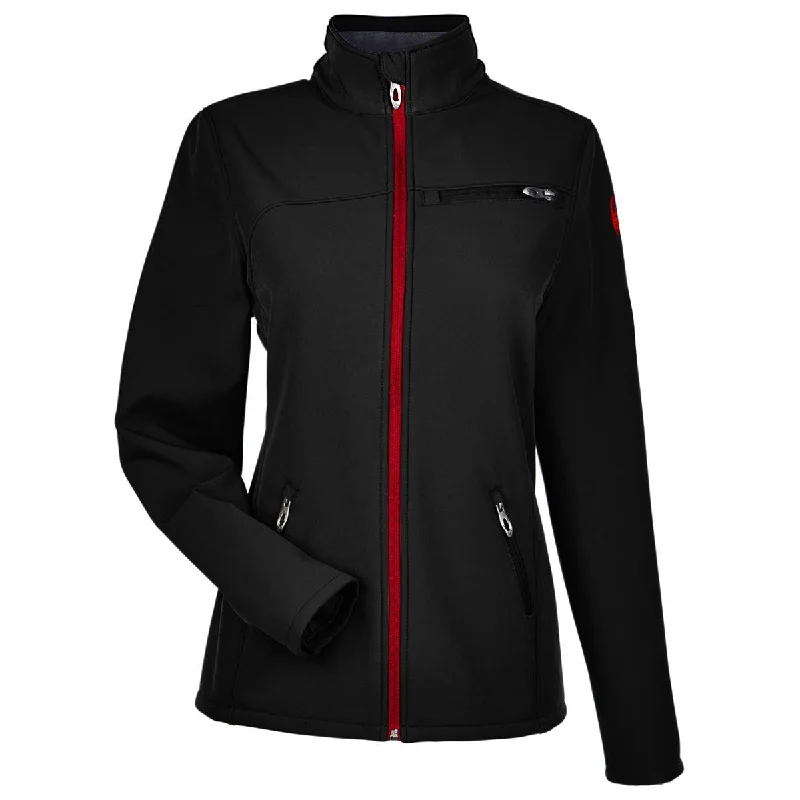 Spyder Women's Black/Red Transport Softshell Jacket Fitted Jacket Loose Jacket Oversized Jacket