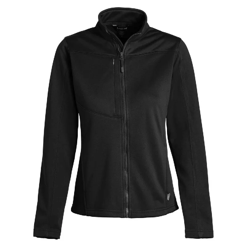 Landway Women's Black Flash Bonded Jacket Denim Fabric Leather Fabric Suede Fabric