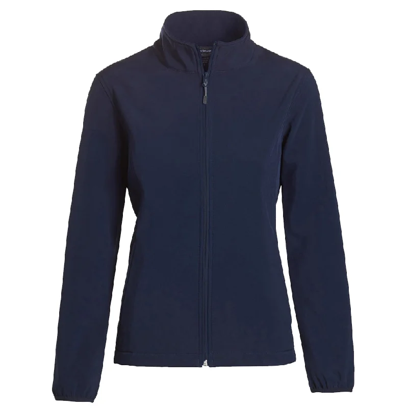 Landway Women's Navy Alta Soft-Shell Jacket Faux Fur Jacket Real Fur Jacket Shearling Jacket