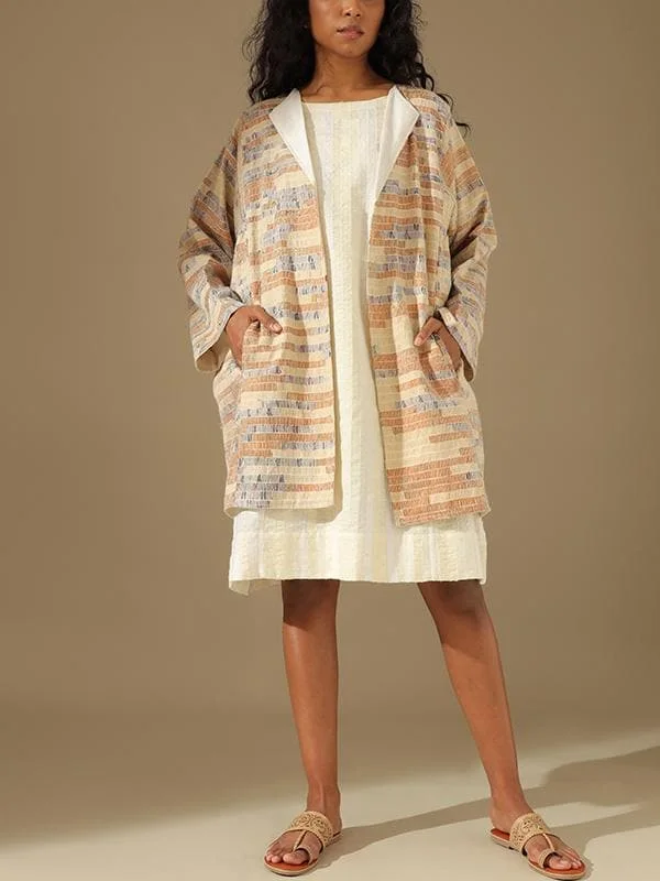 Apricot Tree Jacket Beige Rayon Jacket Velvet Jacket Corduroy Jacket