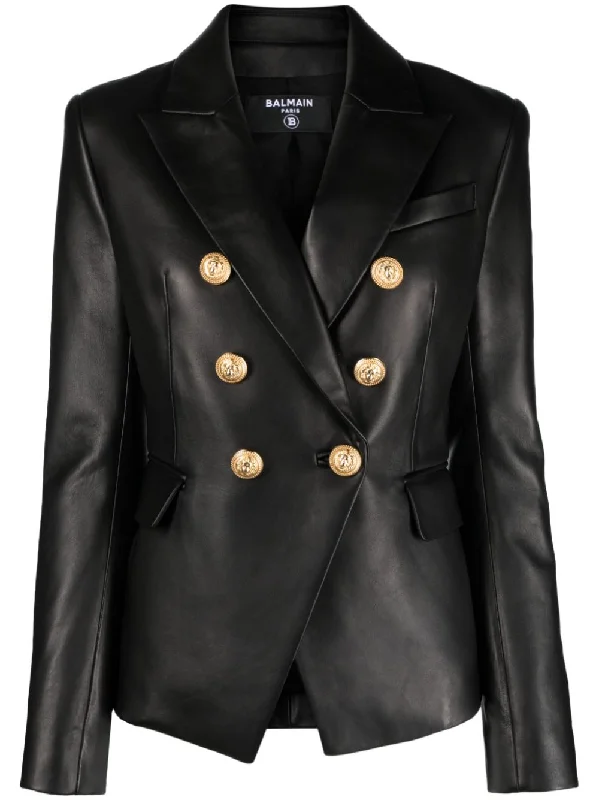 Balmain Jackets Black Fleece Jacket Down Jacket Parka