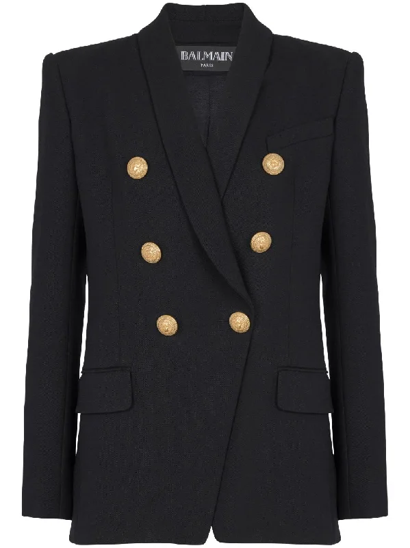 Balmain Jackets Black Jacket Blazer Coat