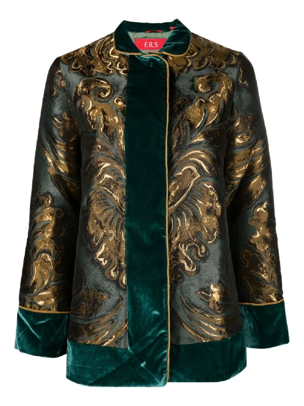 F.r.s . Jackets Golden Fitted Jacket Loose Jacket Oversized Jacket