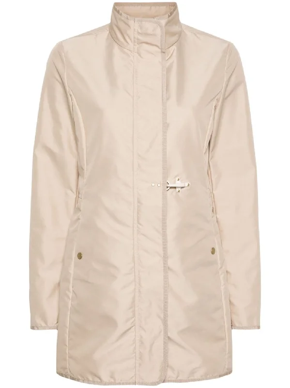 Fay Jackets Beige Faux Fur Jacket Real Fur Jacket Shearling Jacket