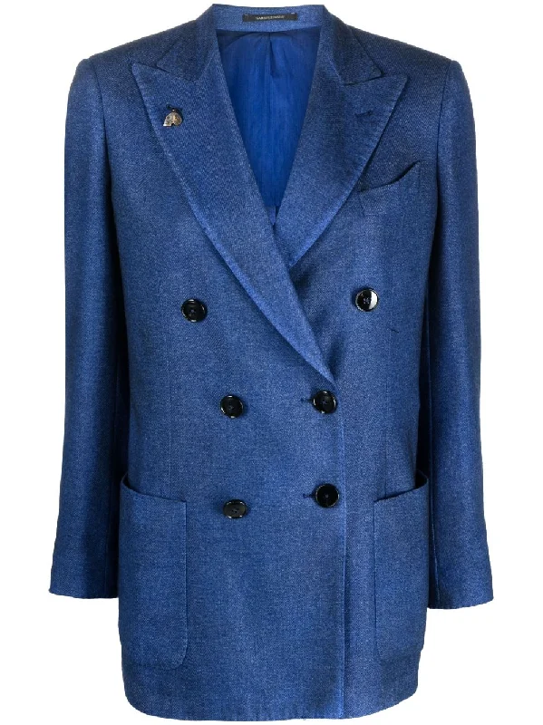 Gabriele Pasini Jackets Blue Fleece Jacket Down Jacket Parka