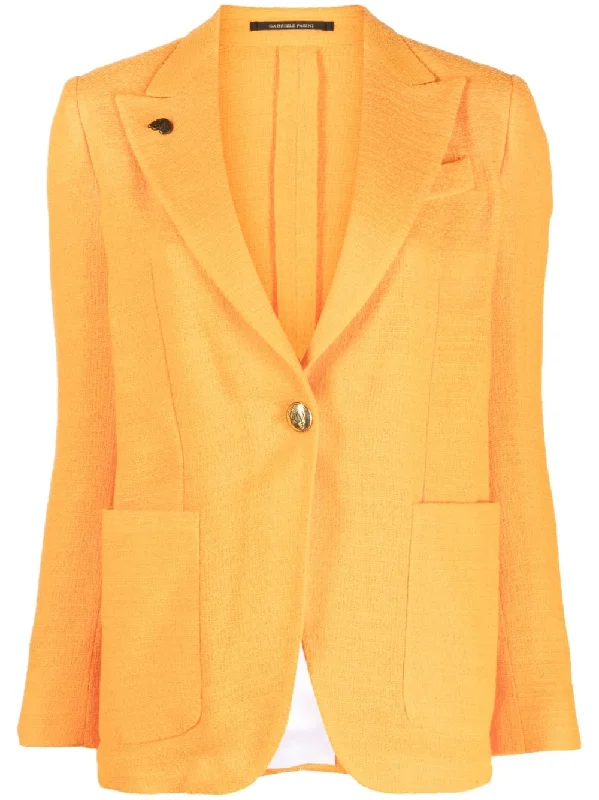 Gabriele Pasini Jackets Orange Zip Front Button Front Snap Front