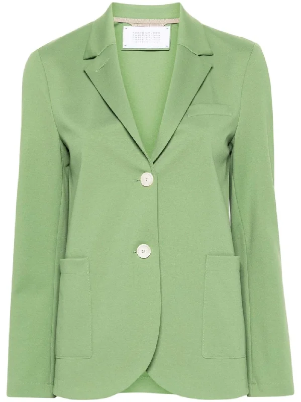 Harris Wharf London Jackets Green Appliqued Jacket Beaded Jacket Sequined Jacket