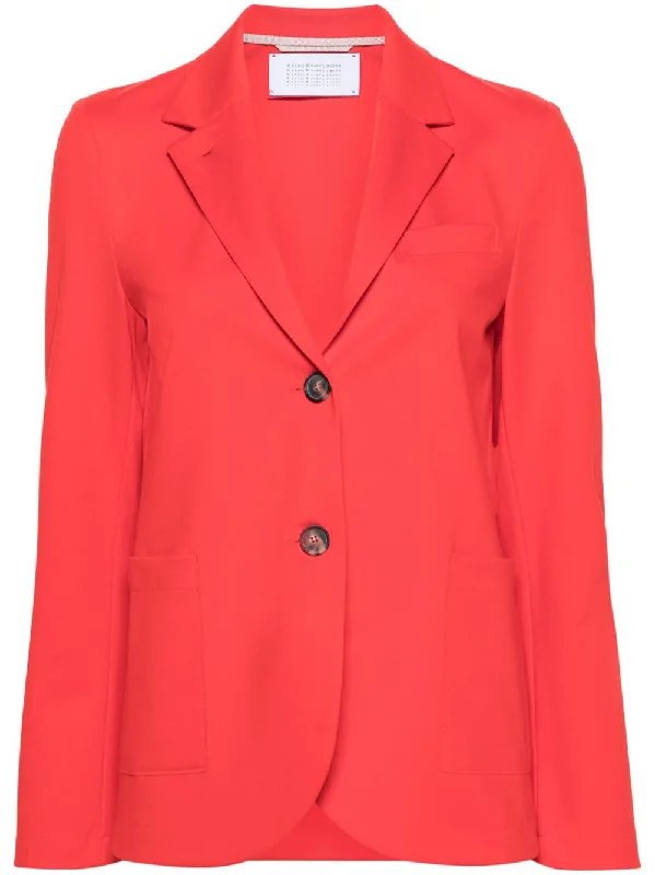 Harris Wharf London Jackets Red Bomber Jacket Anorak Windbreaker