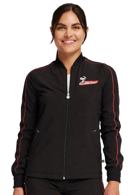 Infinity - Women's Zip Front Jacket Snapped Jacket Toggled Jacket Drawstring Jacket