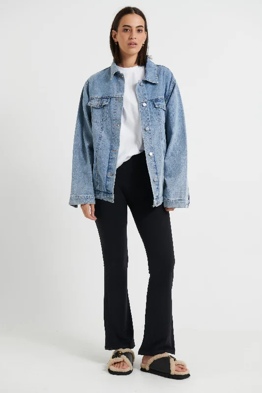 Jaylan Denim Jacket Vintage Blue Faux Fur Jacket Real Fur Jacket Shearling Jacket
