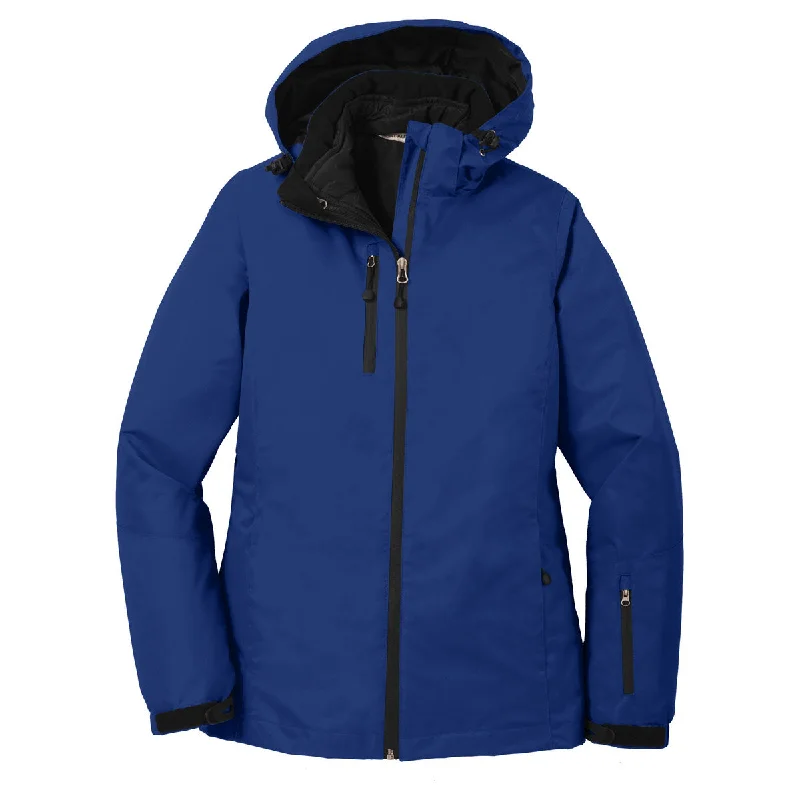 Port Authority Women's Night Sky Blue/Black Vortex Waterproof 3-in-1 Jacket Fleece Jacket Down Jacket Feather Jacket
