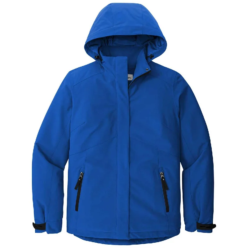 Port Authority Women's Cobalt Blue Insulated Waterproof Tech Jacket Insulated Jacket Fitted Jacket Loose Jacket