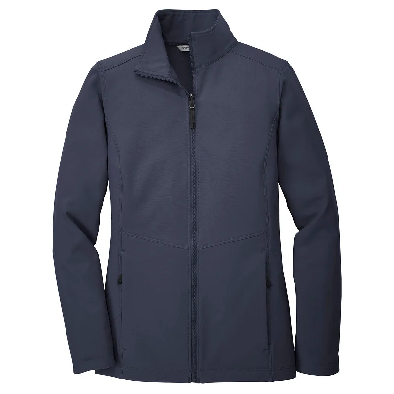 Port Authority Women's River Blue Collective Soft Shell Jacket Satin Jacket Silk Jacket Chiffon Jacket