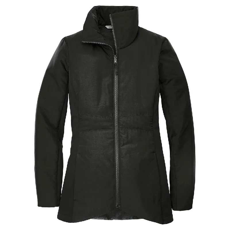 Port Authority Women's Deep Black Collective Insulated Jacket Cardigan Sweater Pullover