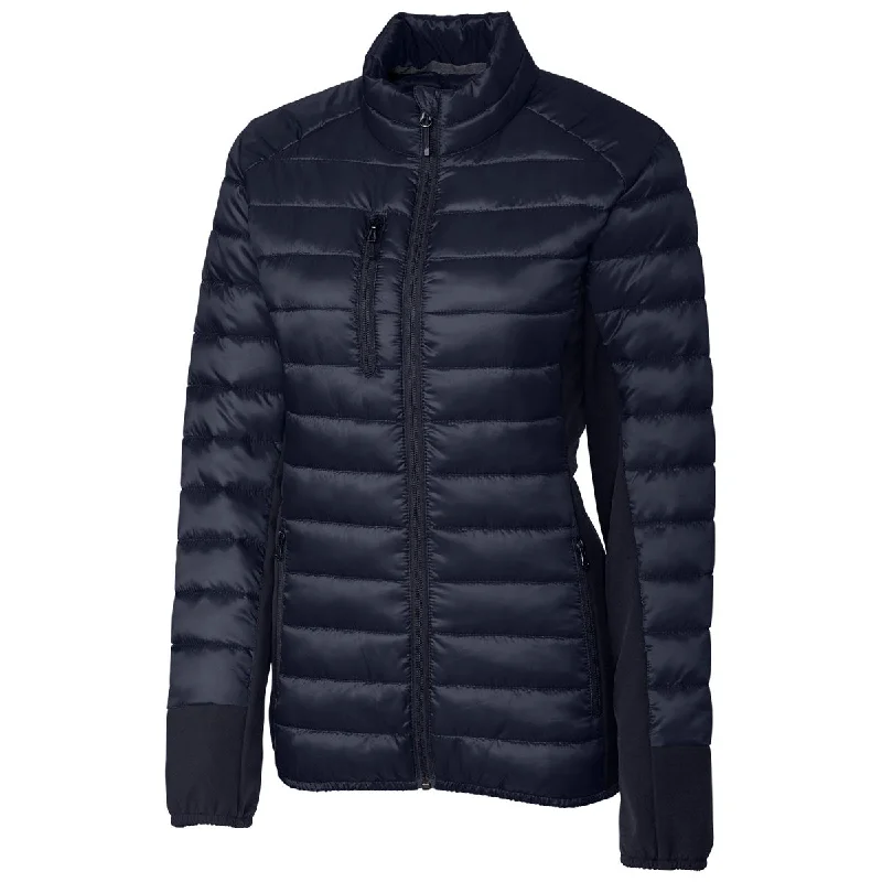 Clique Women's Dark Navy Lemont Jacket Snapped Jacket Toggled Jacket Drawstring Jacket
