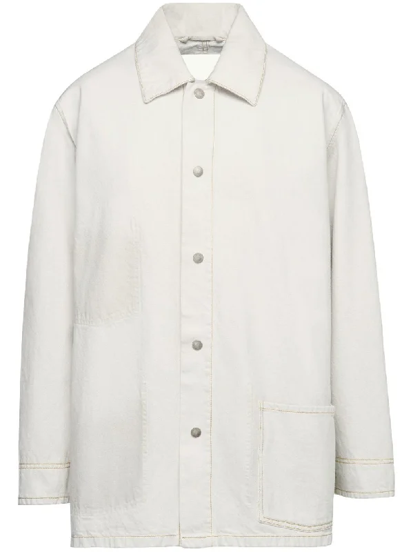 Maison Margiela Jackets White Insulated Jacket Fitted Jacket Loose Jacket