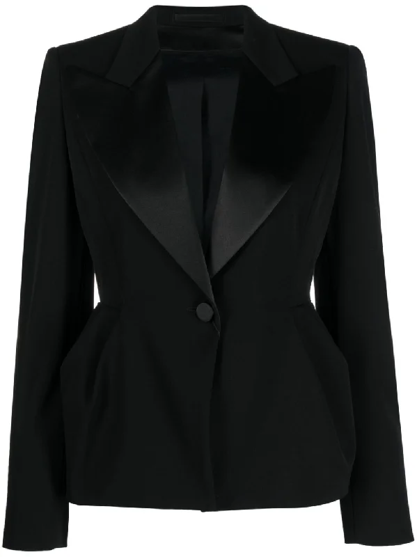 Max Mara Pianoforte Jackets Black Faux Fur Fabric Real Fur Fabric Shearling Fabric